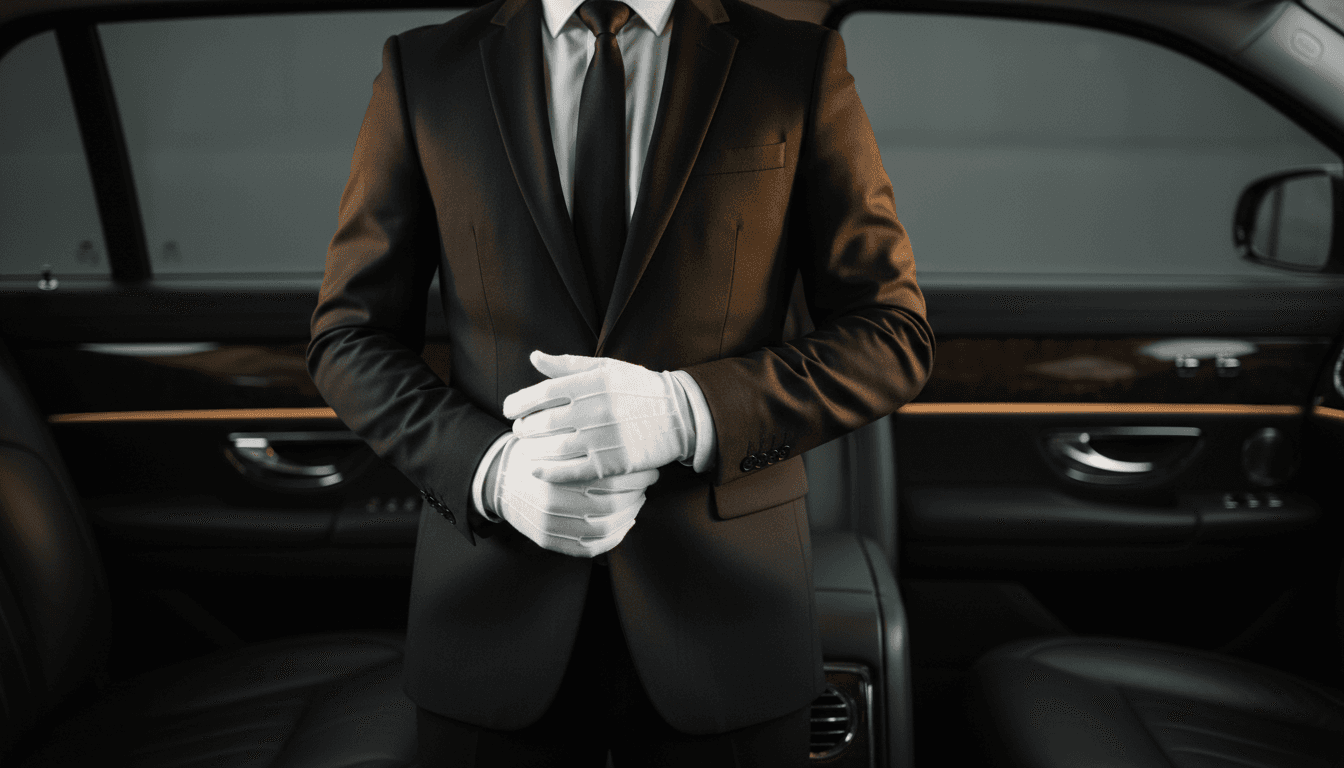 Lavish Rides chauffeur in formal attire
